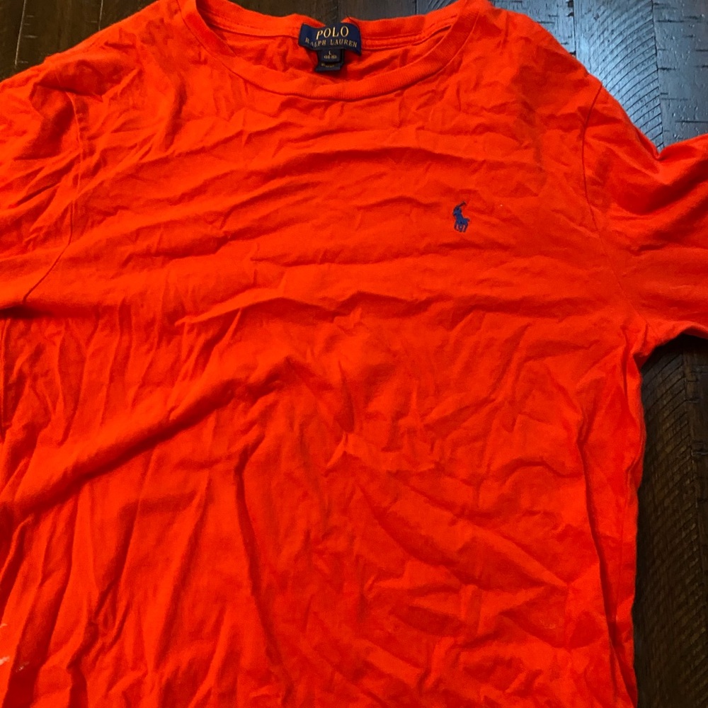 Orange Polo Long Tee